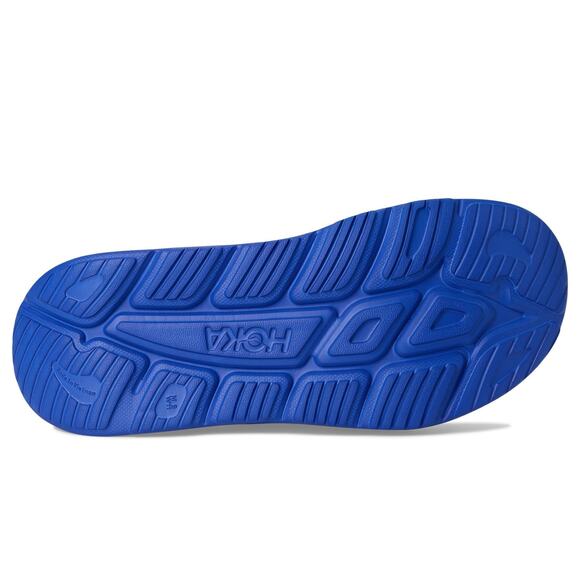 HOKA UNISEX ORA RECOVERY SLIDE 22 BLACK/ULTRAMARINE MEN\'S 10, WOMEN\'S 12